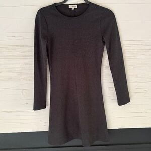 Wilfred Long Sleeve Knit Dress | Dark Grey | Size S